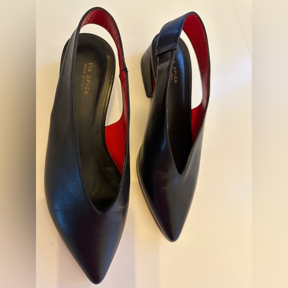 Via Spiga Women’s Darwin Pointed Toe Slingback Pumps